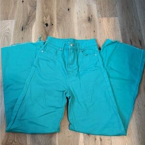 H&M Teal Wide Leg Pants